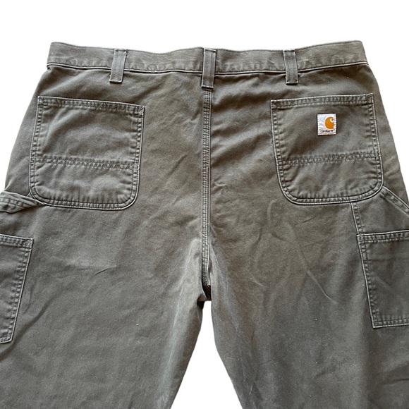 Carhartt Other - Carhartt Washed Twill Dungaree Carpenter Cargo Baggy Pants Faded Brown Sz 42X32